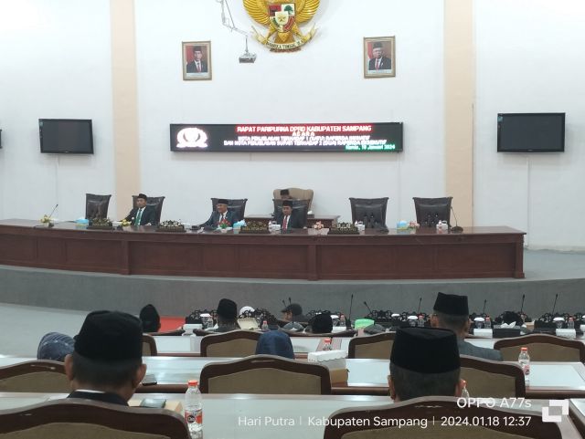 Dua Agenda Rapat Paripurna DPRD Sampang di Awal Tahun 2024