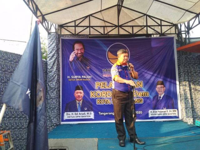 Eddy Mursalim Dilantik Sebagai Ketua Korda Nasdem Kota Tangerang